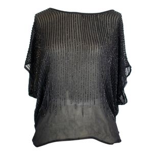 JOIE 100% Silk/Beaded Top
